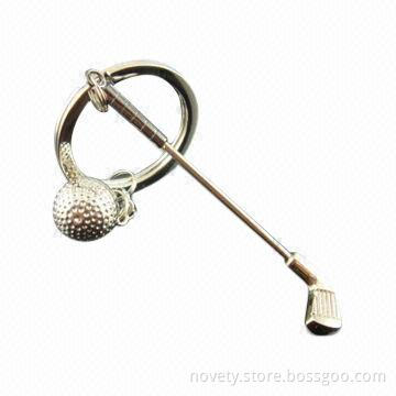 Keychain, Made of Zinc Alloy, OEM Orders Welcomed